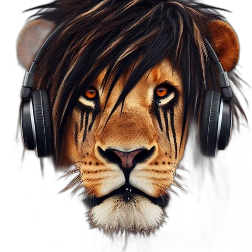 animal, mask, photorealistic, fantasy art transparent PNG cut-out