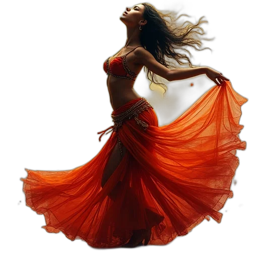 dress, photorealistic, oil painting, fantasy art transparent PNG cut-out