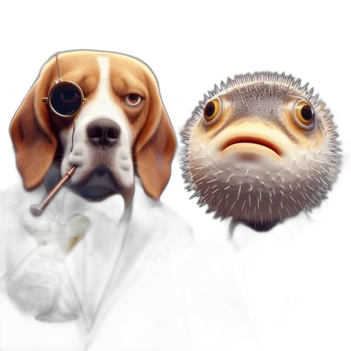 animal, creature, staff, photorealistic transparent PNG cut-out
