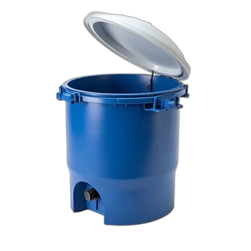 umbrella, hat, 3d render, blue transparent PNG cut-out