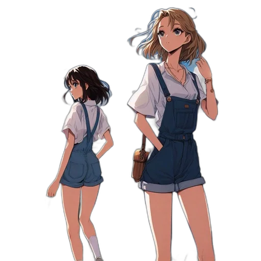dress, staff, jacket, weapon transparent PNG cut-out