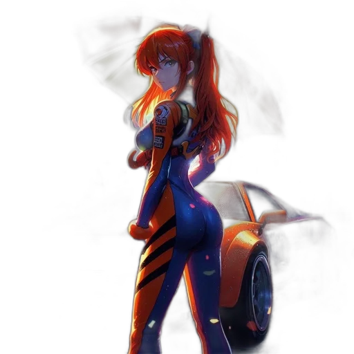 robot, dress, staff, car transparent PNG cut-out