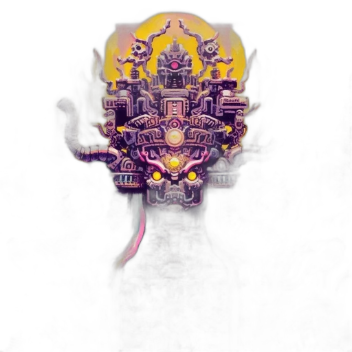 crown, mask, staff, robot transparent PNG cut-out