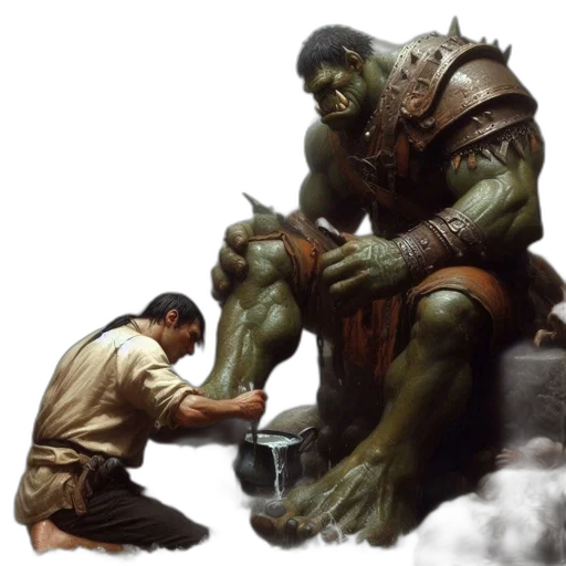 concept art, fantasy art, comic book art, photorealistic transparent PNG cut-out