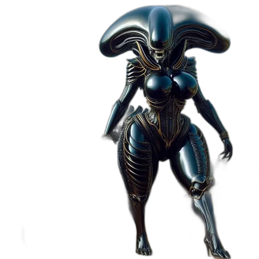 creature, robot, concept art, 3d render transparent PNG cut-out