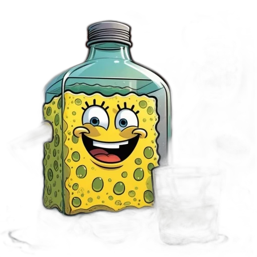 bottle, food, creature, animal transparent PNG cut-out