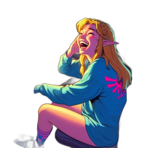 jacket, face, creature, vaporwave transparent PNG cut-out