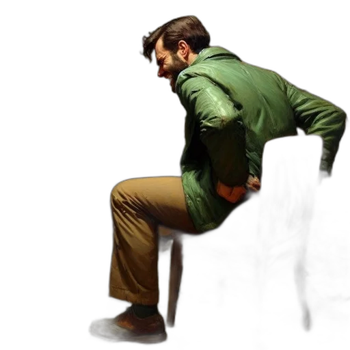 jacket, furniture, staff, concept art transparent PNG cut-out