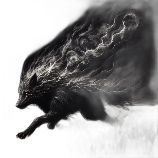 dragon, creature, animal, hair transparent PNG cut-out