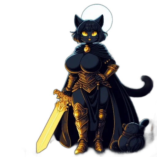 sword, staff, weapon, fantasy art transparent PNG cut-out