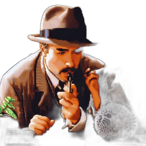 hat, animal, staff, photorealistic transparent PNG cut-out