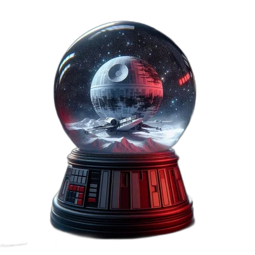 concept art, 3d render, outer space, snow transparent PNG cut-out