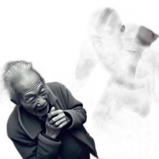 mask, face, creature, staff transparent PNG cut-out
