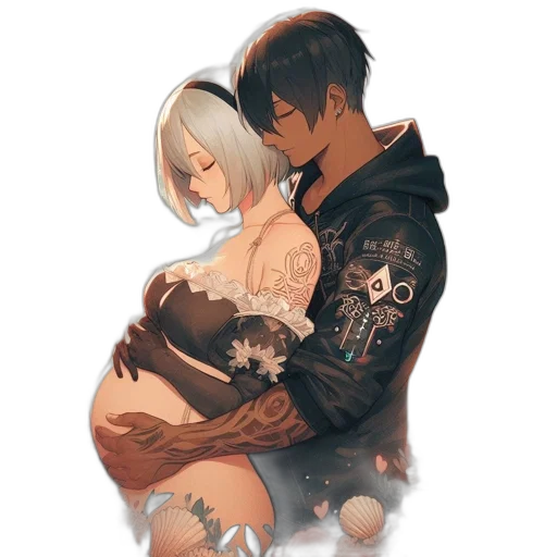 jacket, dress, watercolor, anime transparent PNG cut-out