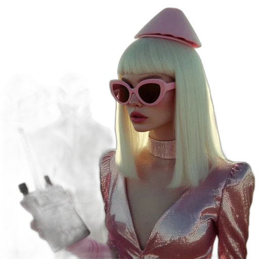 jacket, mask, robot, hair transparent PNG cut-out