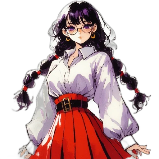 dress, staff, pixel art, anime transparent PNG cut-out