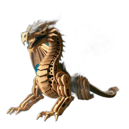 dragon, creature, staff, animal transparent PNG cut-out