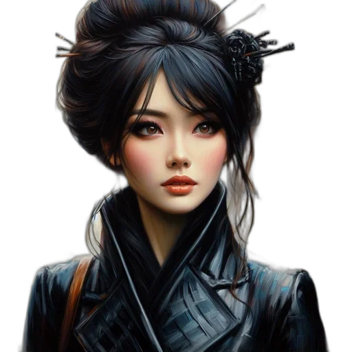 face, mask, staff, jacket transparent PNG cut-out