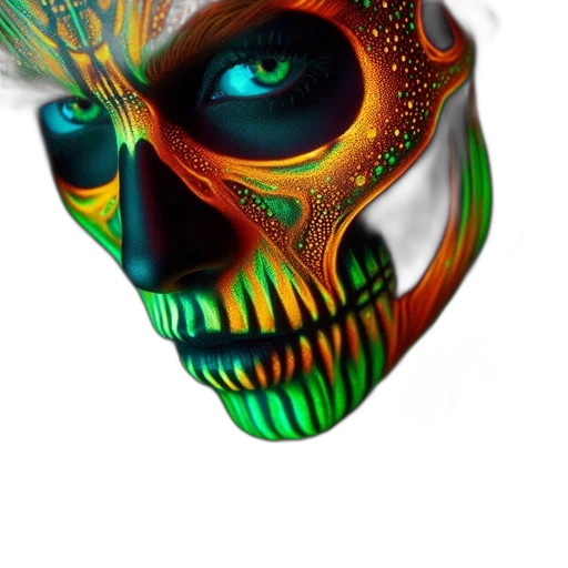 mask, face, jewelry, photorealistic transparent PNG cut-out