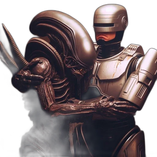 robot, creature, concept art, fantasy art transparent PNG cut-out
