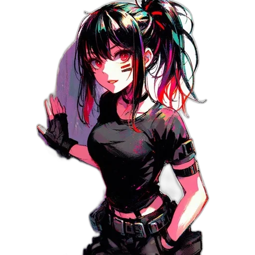 robot, staff, weapon, dress transparent PNG cut-out