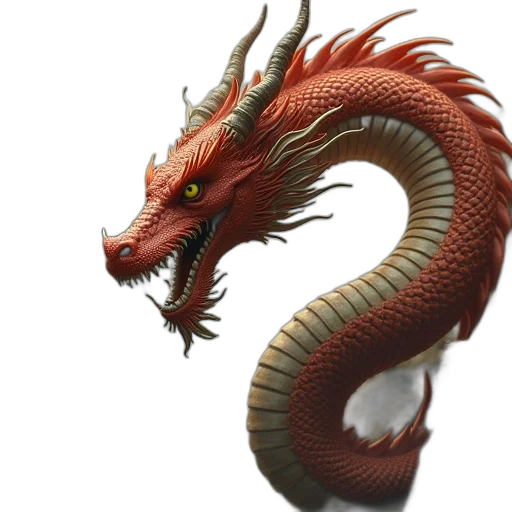 dragon, staff, creature, animal transparent PNG cut-out