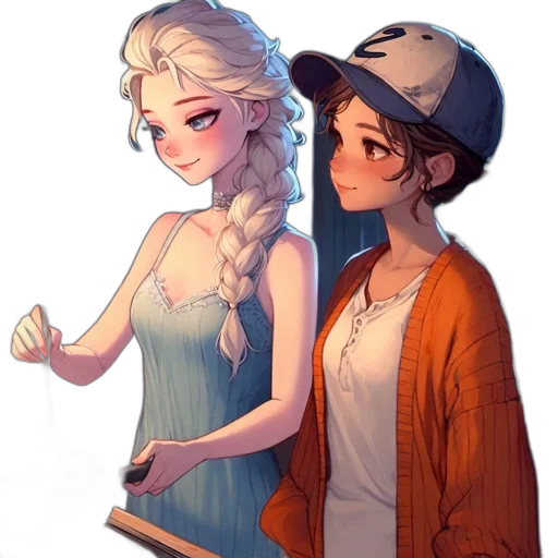dress, hat, staff, crown transparent PNG cut-out