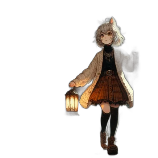 dress, staff, jacket, mask transparent PNG cut-out