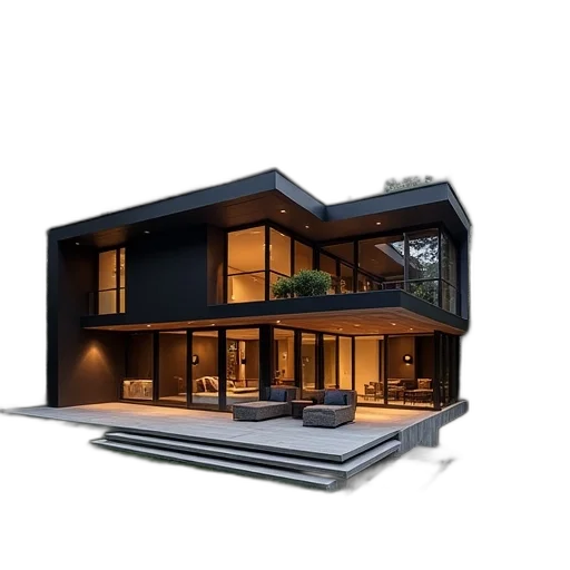 building, furniture, 3d render, photorealistic transparent PNG cut-out