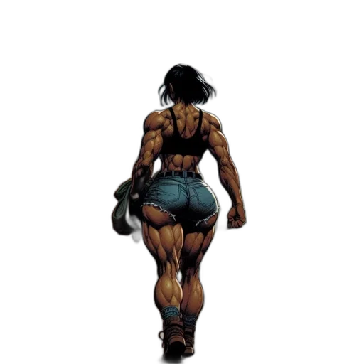 weapon, hair, concept art, comic book art transparent PNG cut-out