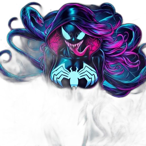 mask, hair, crown, creature transparent PNG cut-out