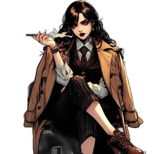 staff, jacket, comic book art, concept art transparent PNG cut-out