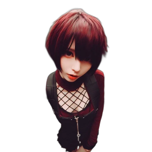 staff, hair, face, jewelry transparent PNG cut-out