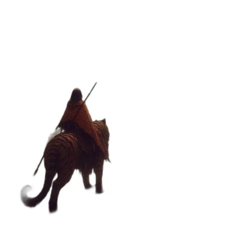 animal, creature, dragon, staff transparent PNG cut-out