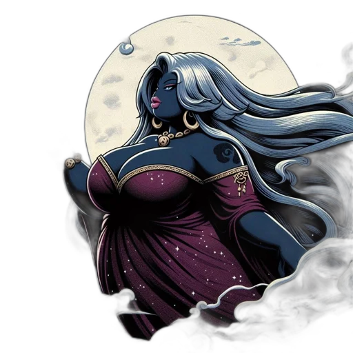 fantasy art, concept art, comic book art, watercolor transparent PNG cut-out