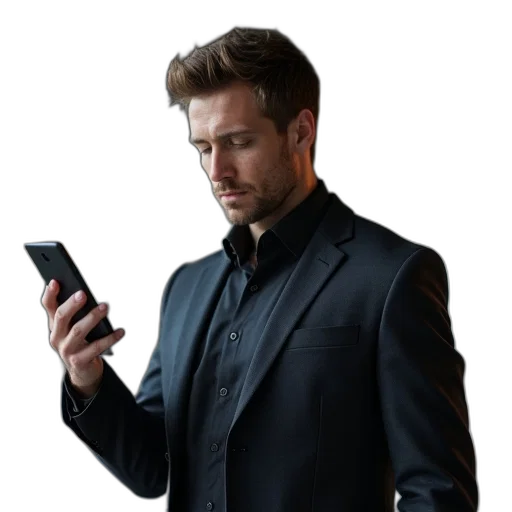 jacket, staff, concept art, man transparent PNG cut-out