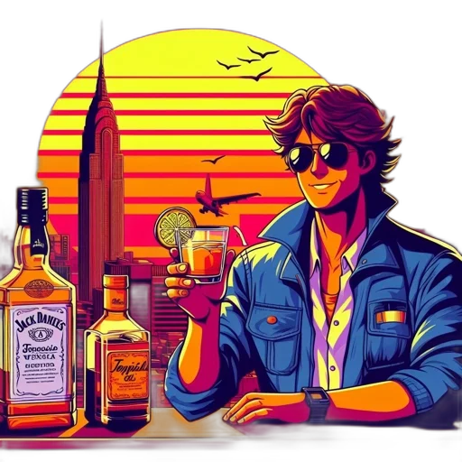 jacket, comic book art, cartoon, cyberpunk transparent PNG cut-out