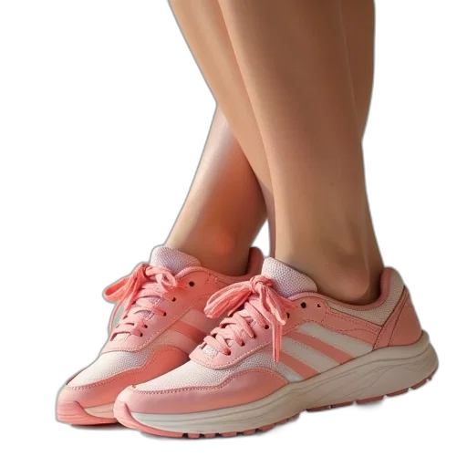 shoes, 3d render, vaporwave, photorealistic transparent PNG cut-out