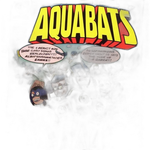 comic book art, concept art, cartoon, underwater transparent PNG cut-out