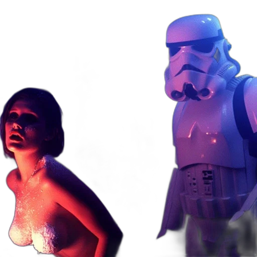 3d render, concept art, photorealistic, neon lights transparent PNG cut-out