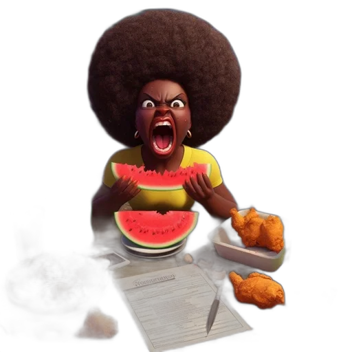 food, hair, creature, weapon transparent PNG cut-out
