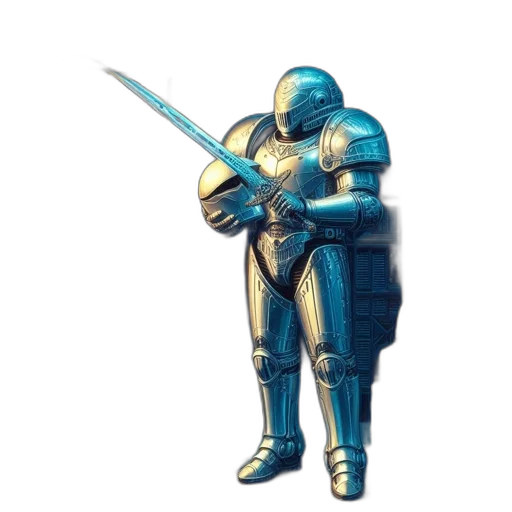sword, robot, weapon, staff transparent PNG cut-out