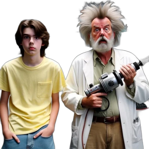 concept art, photorealistic, two, people transparent PNG cut-out