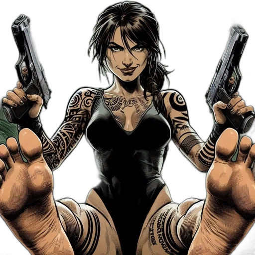 weapon, comic book art, cyberpunk, concept art transparent PNG cut-out