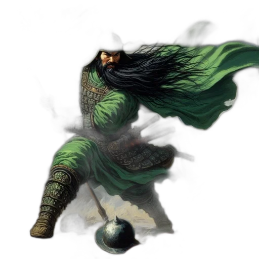 dragon, hair, staff, creature transparent PNG cut-out