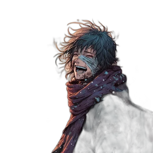 mask, face, creature, jacket transparent PNG cut-out