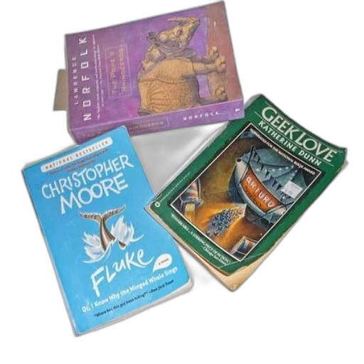 three, books, white, sheet transparent PNG cut-out