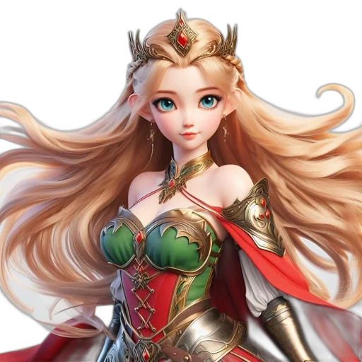 crown, dress, fantasy art, concept art transparent PNG cut-out