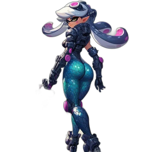 robot, dress, creature, hat transparent PNG cut-out