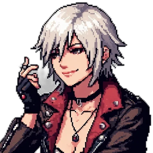 jacket, weapon, staff, face transparent PNG cut-out